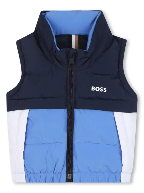 BOSS Kidswear colourblock gilet  