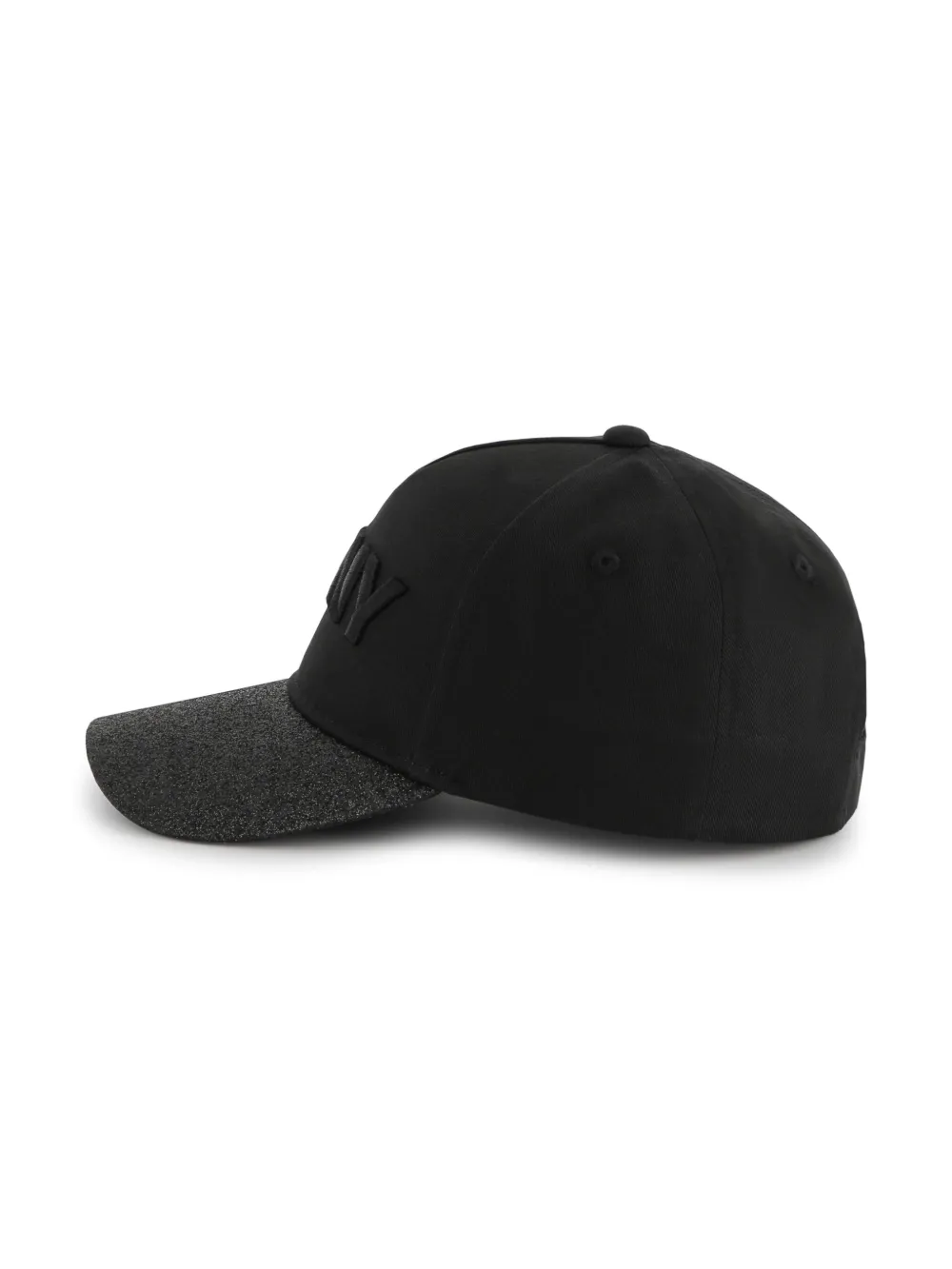Shop Dkny Logo-embroidered Cap In 黑色