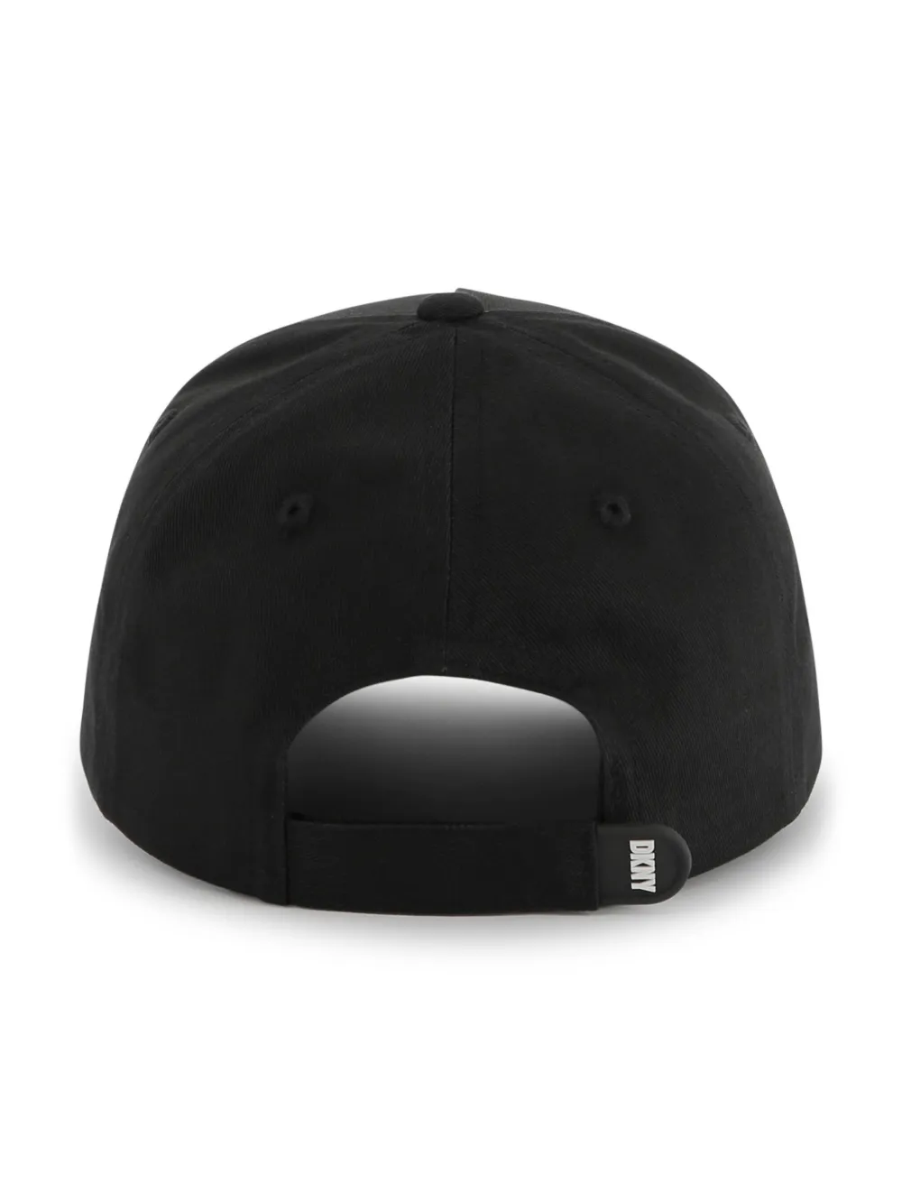 Shop Dkny Logo-embroidered Cap In 黑色