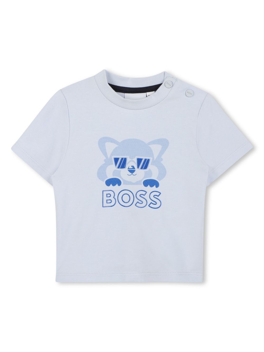 BOSS Kidswear logo-print T-shirt and shorts set - Blue