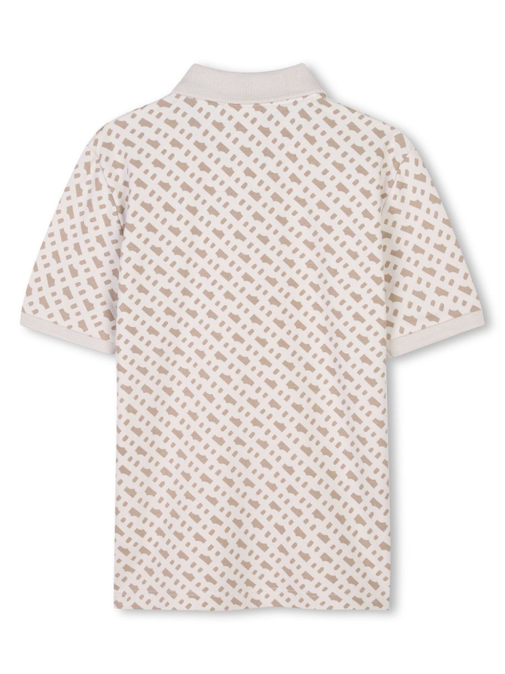 BOSS Kidswear Poloshirt met print - Beige