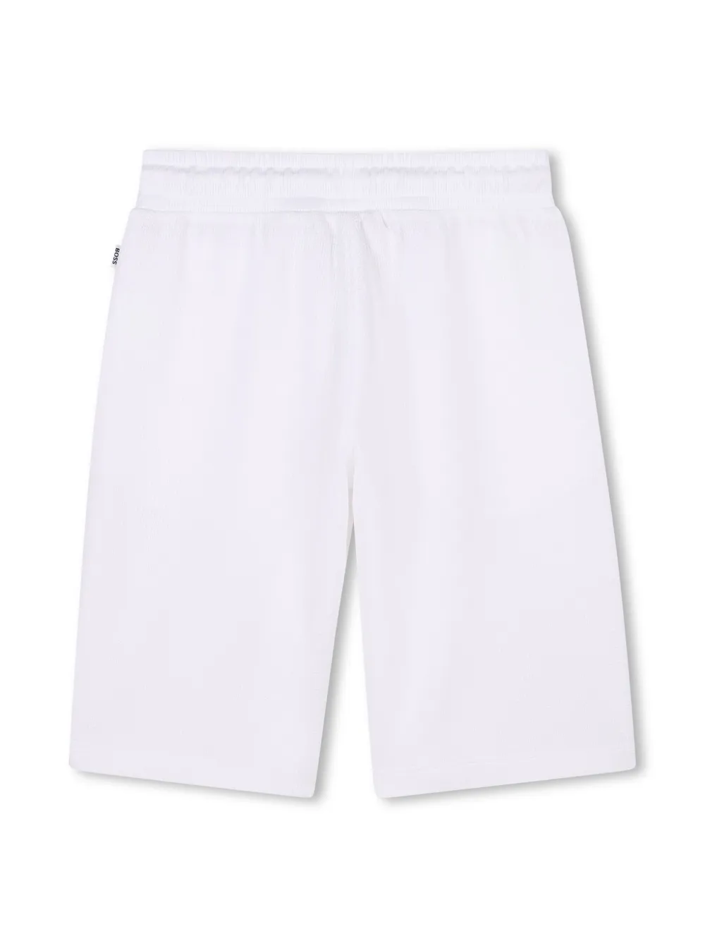 BOSS Kidswear Trainingsshorts met geborduurd logo - Wit