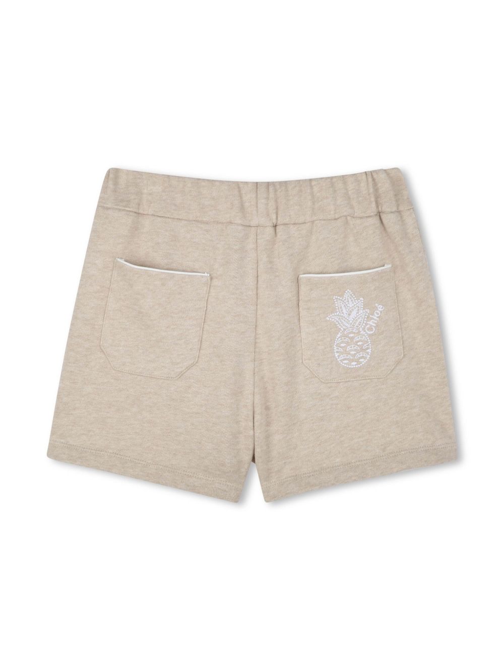 Chloé Kids Shorts met strik - Beige