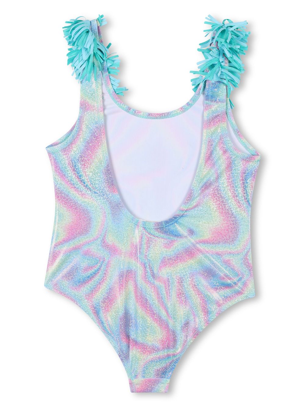 Billieblush swirl-print swimsuit - Blue