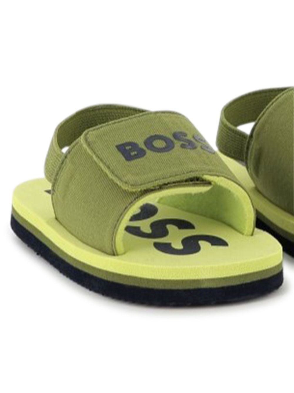 BOSS Kidswear logo-print sandals - Green