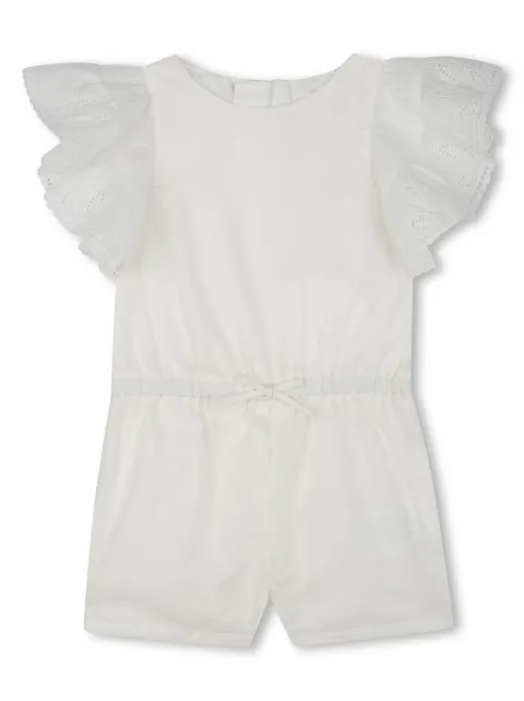Chloé Kids cotton poplin overall