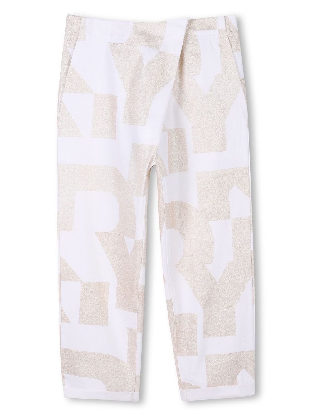 Dkny Kids logo-print trousers - Neutrals