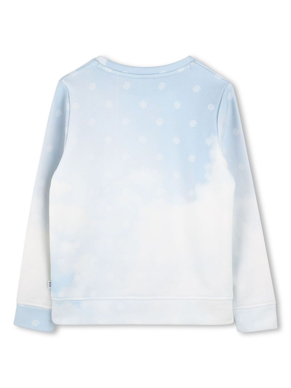 BOSS Kidswear all-over logo print sweatshirt - Blue