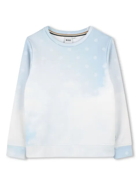 BOSS Kidswear all-over logo print sweatshirt