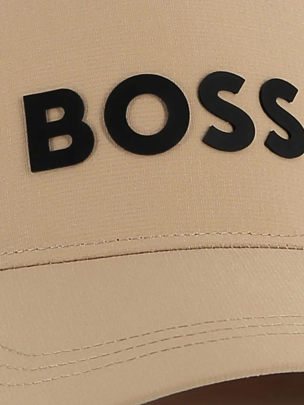 BOSS Kidswear Pet met rubberen logo Beige