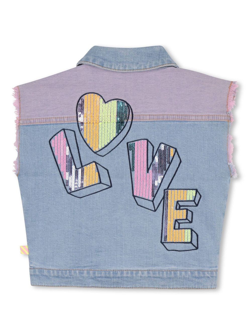 Billieblush sequin-embellished gilet - Blue