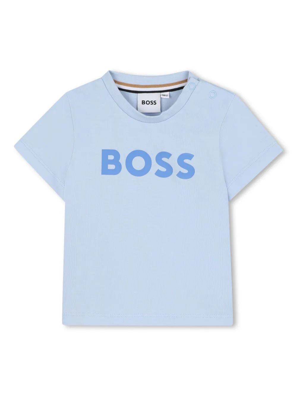 BOSS Kidswear T-shirt met logoprint Blauw