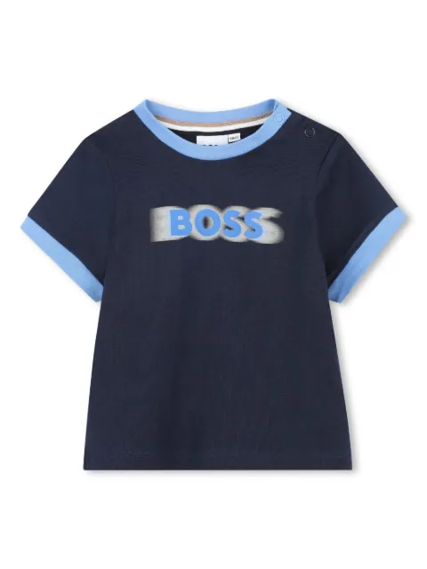 BOSS Kidswear playera con logo estampado
