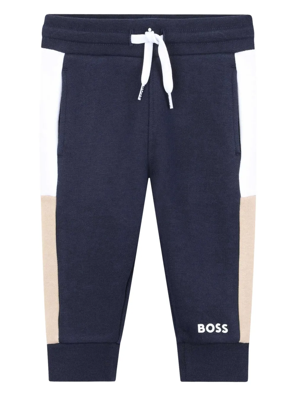 BOSS Kidswear pants con diseño color block | azul | Image 1