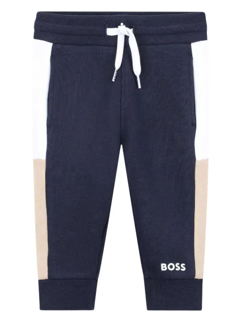 BOSS Kidswear colour-block track pants