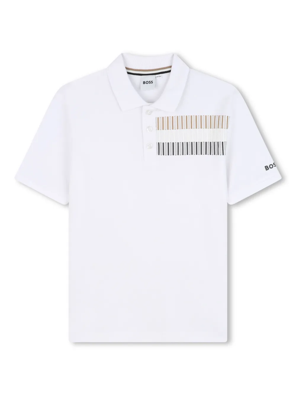 BOSS Kidswear Poloshirt met korte mouwen Wit