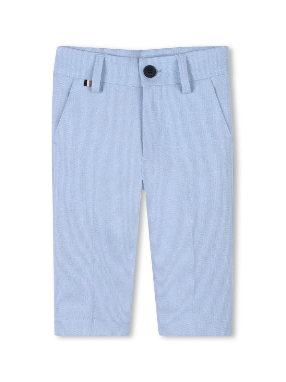 BOSS Kidswear slim-cut chino trousers - Blue