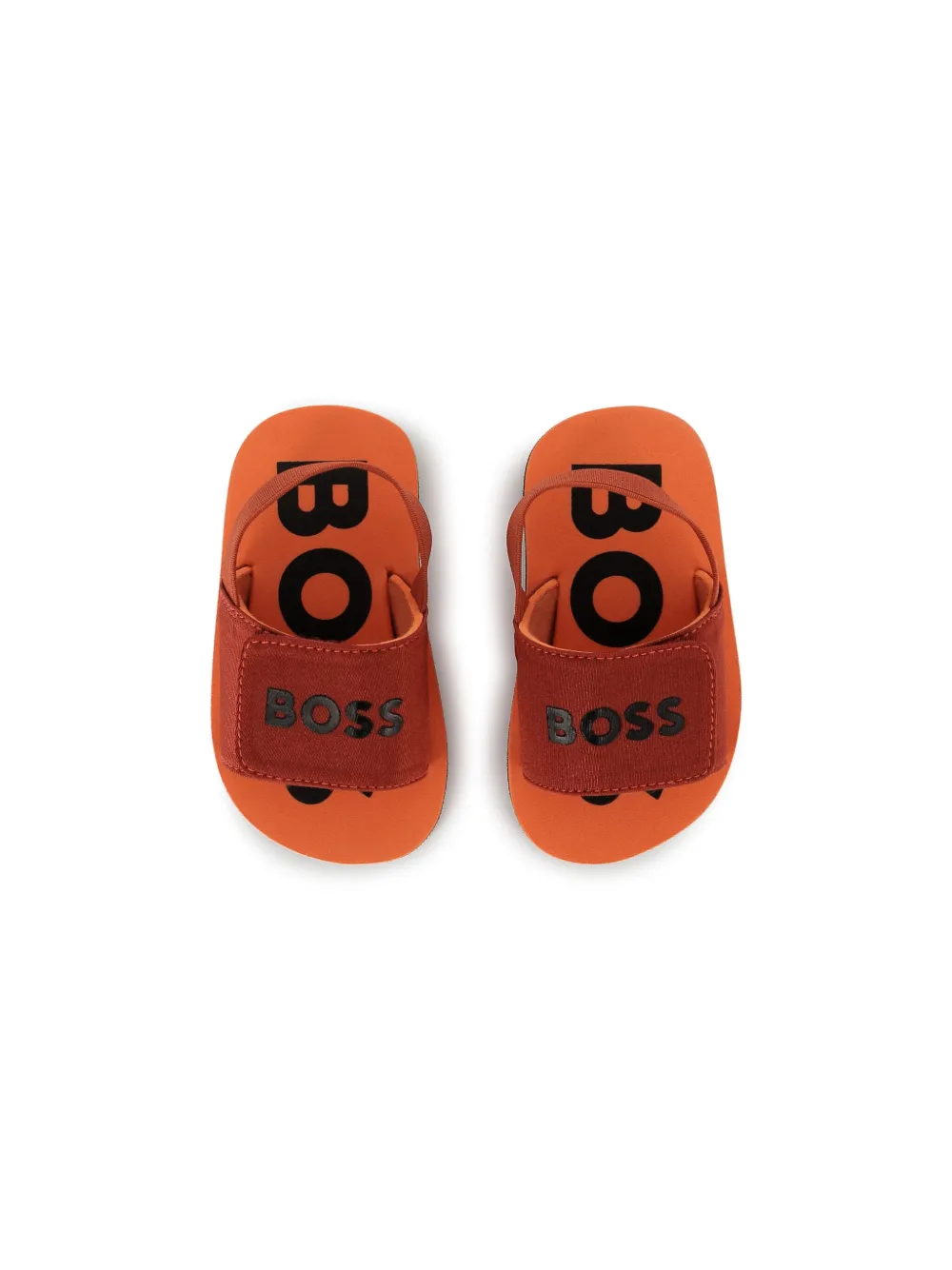 BOSS Kidswear logo-print sandals Brown