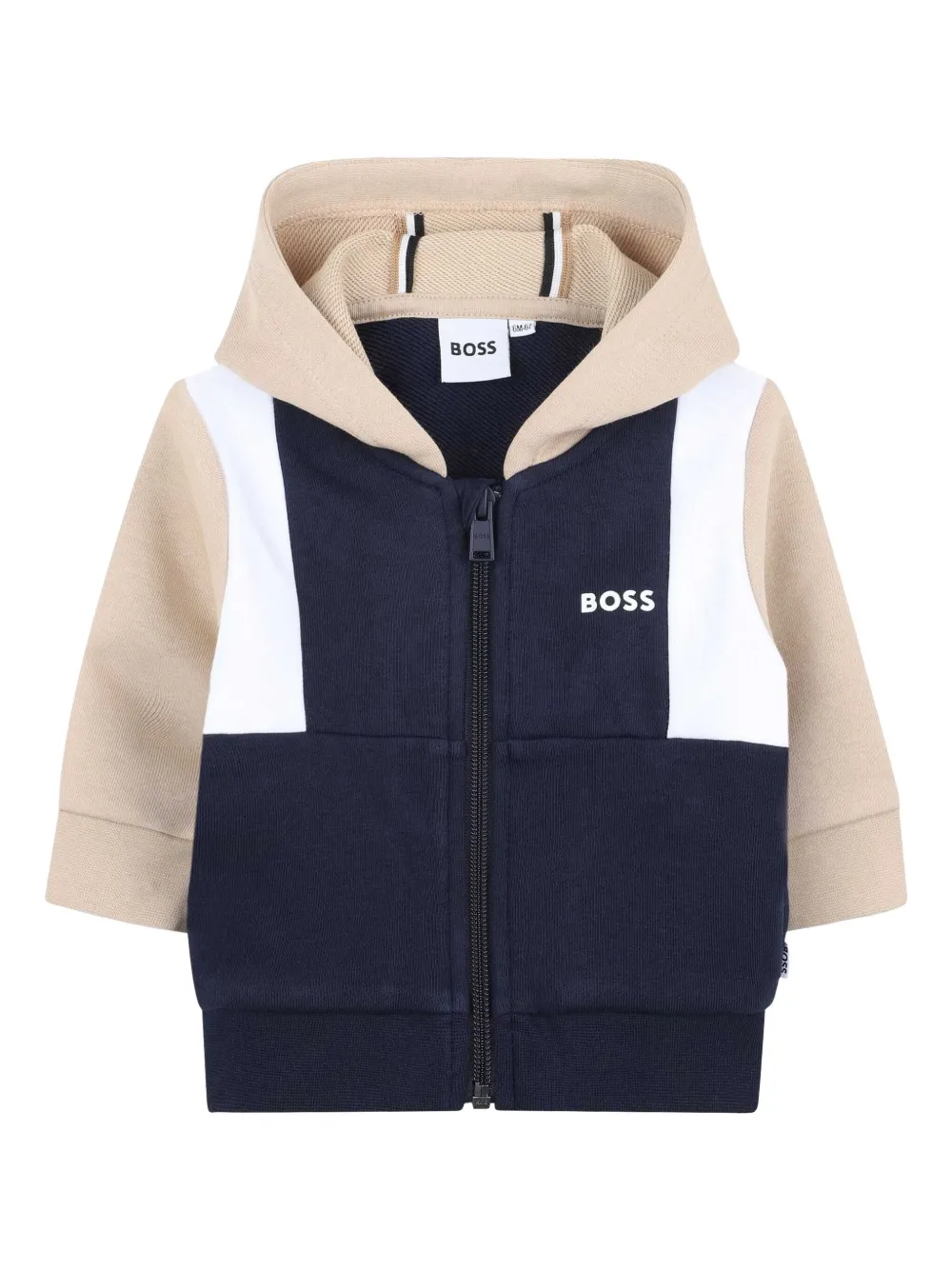 BOSS Kidswear Hoodie met logoprint Blauw