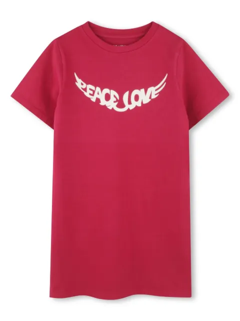 Zadig & Voltaire Kids slogan-print T-shirt dress