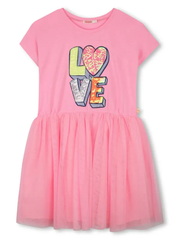 billieblush sequin dress BILLIEBLUSH Girls Blue Iridescent Sequin Dress