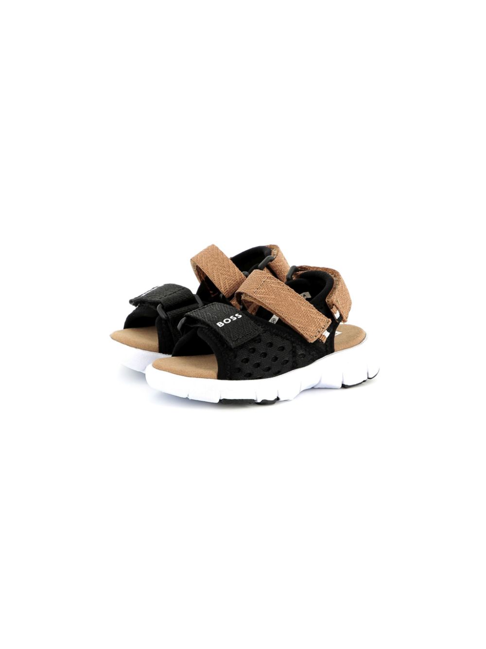 BOSS Kidswear Mesh sandalen Zwart