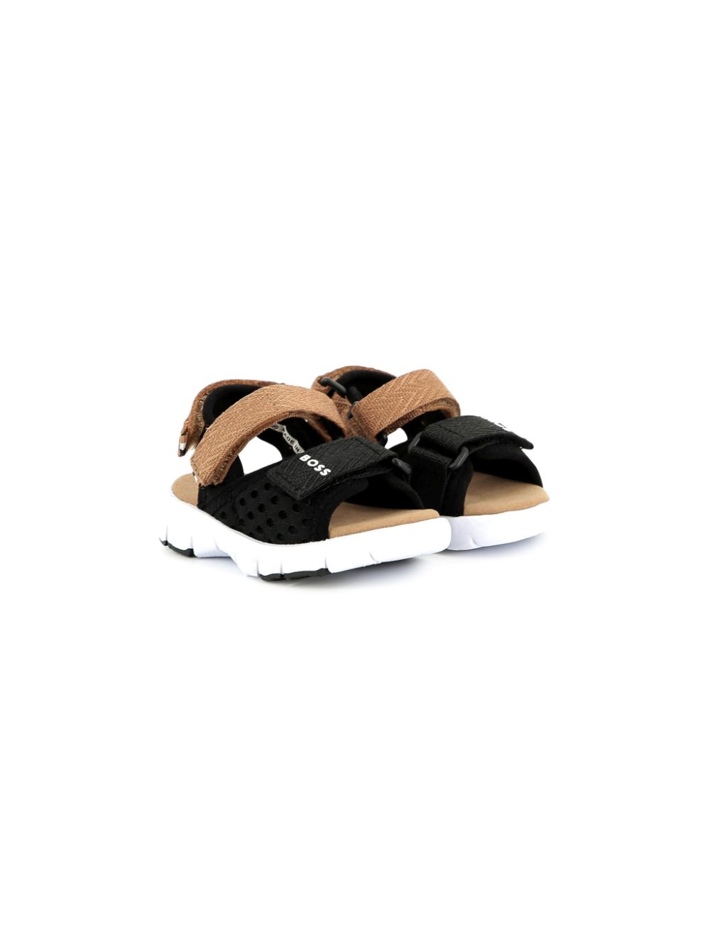 BOSS Kidswear mesh sandals – Black