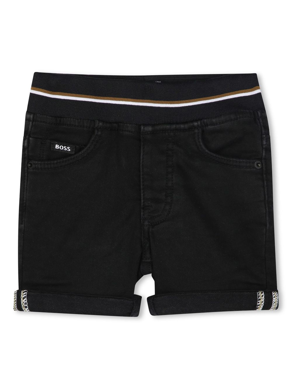 BOSS Kidswear logo-print shorts - Black