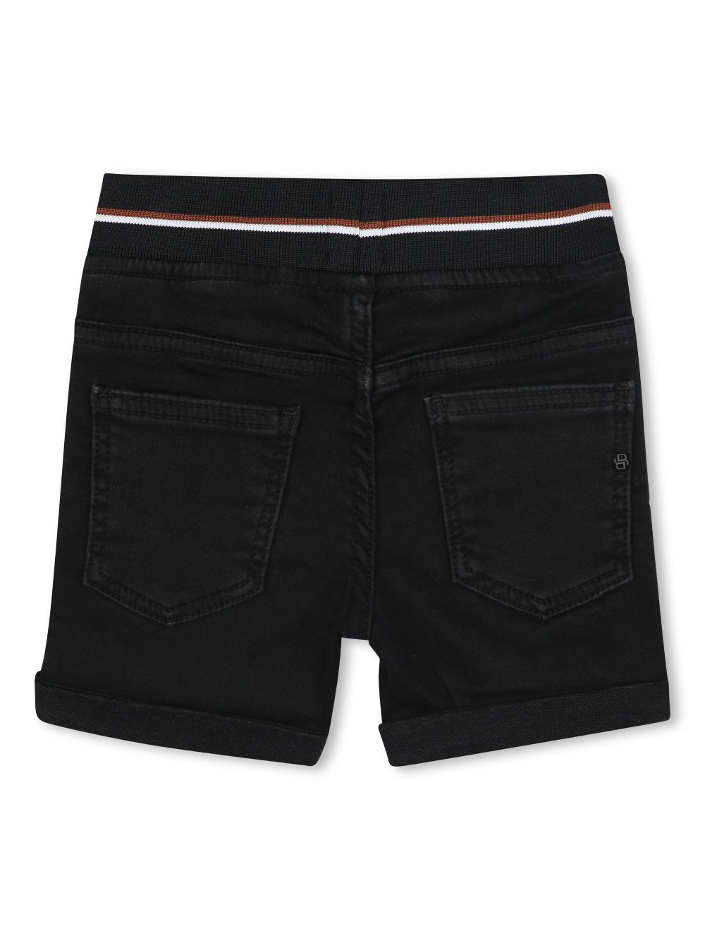 BOSS Kidswear Shorts met logoprint - Zwart