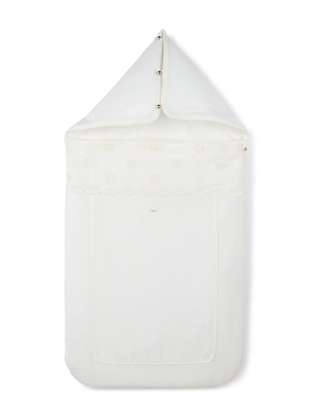 Chloé Kids organic cotton sleeping bag - White