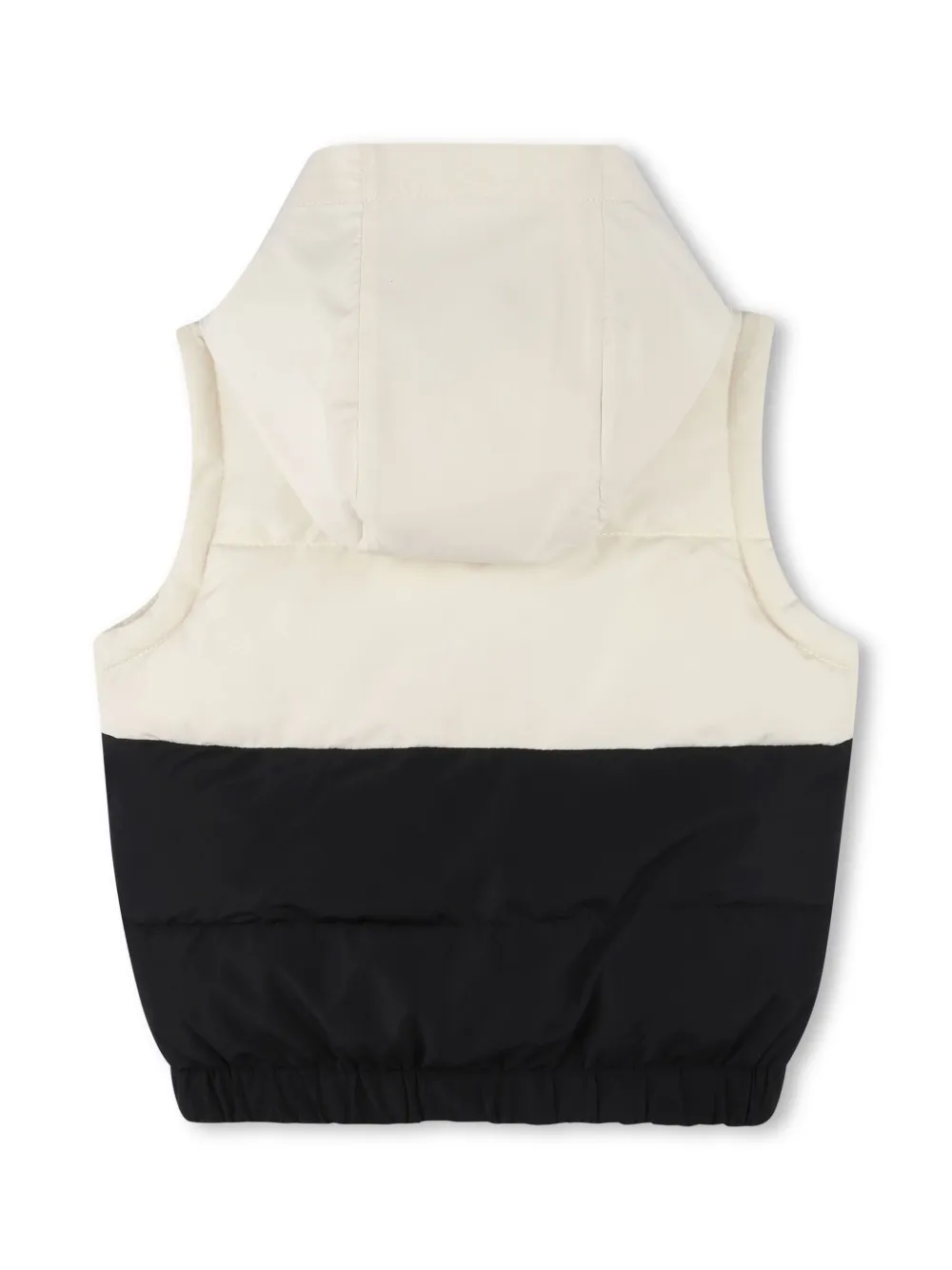 BOSS Kidswear Donsjack met logoprint Beige