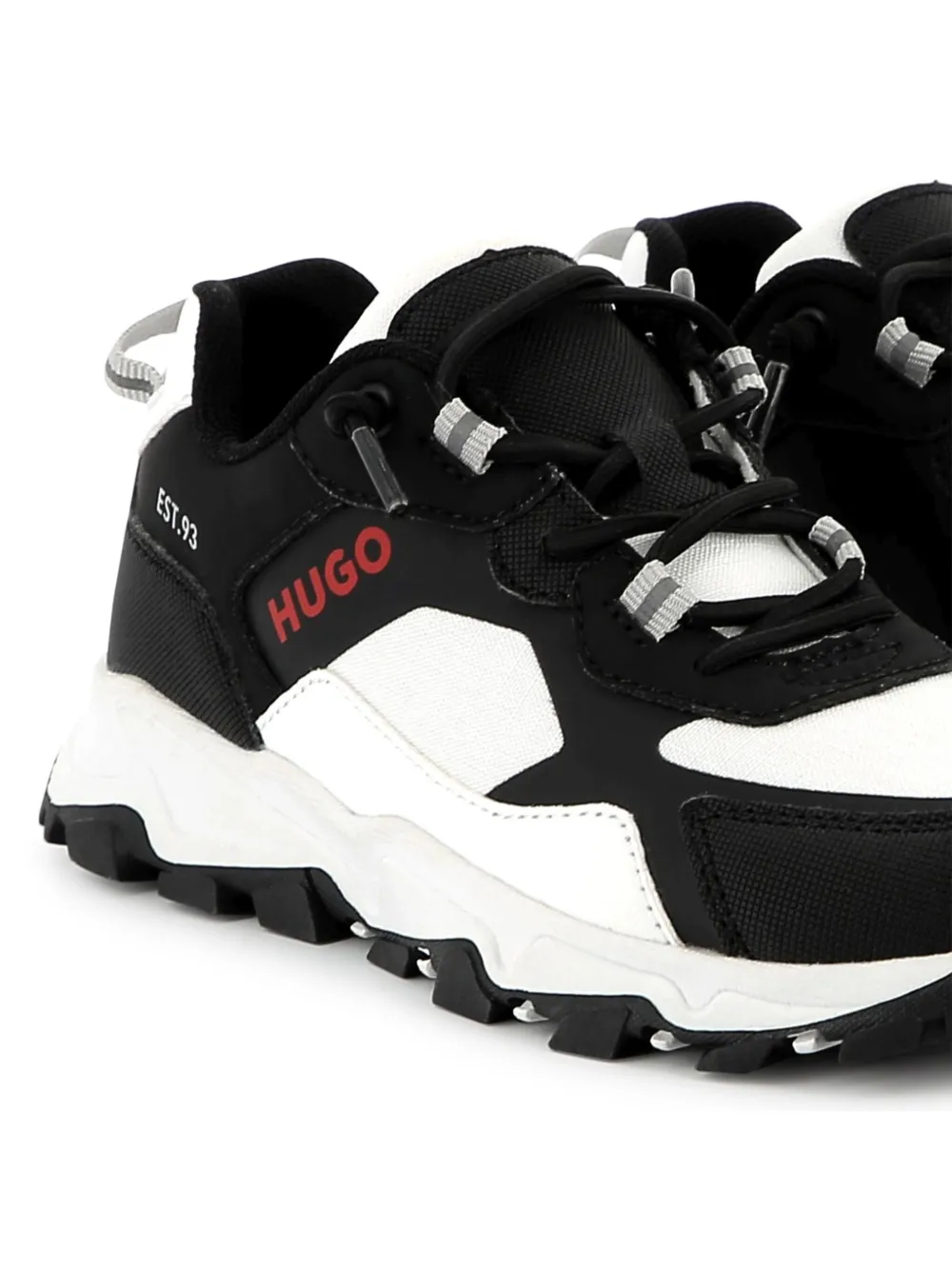 HUGO KIDS logo-print sneakers Black