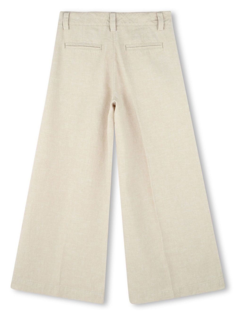 BOSS Kidswear Broek met wijde pijpen - Beige