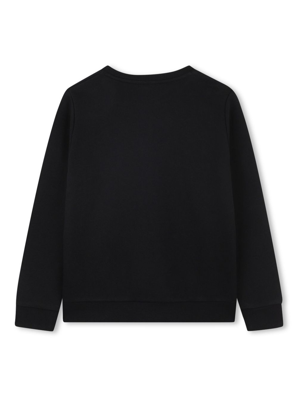 BOSS Kidswear Sweater met logo-reliëf - Zwart