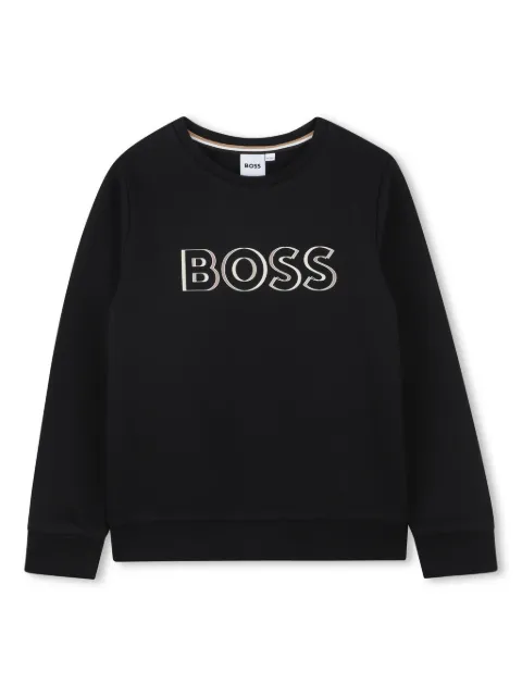 BOSS Kidswear logo-embossed sweatshirt