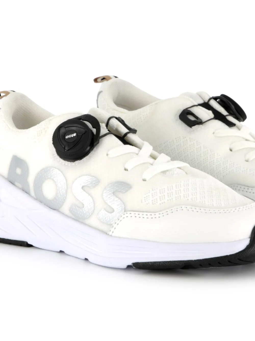 BOSS Kidswear logo-print sneakers White