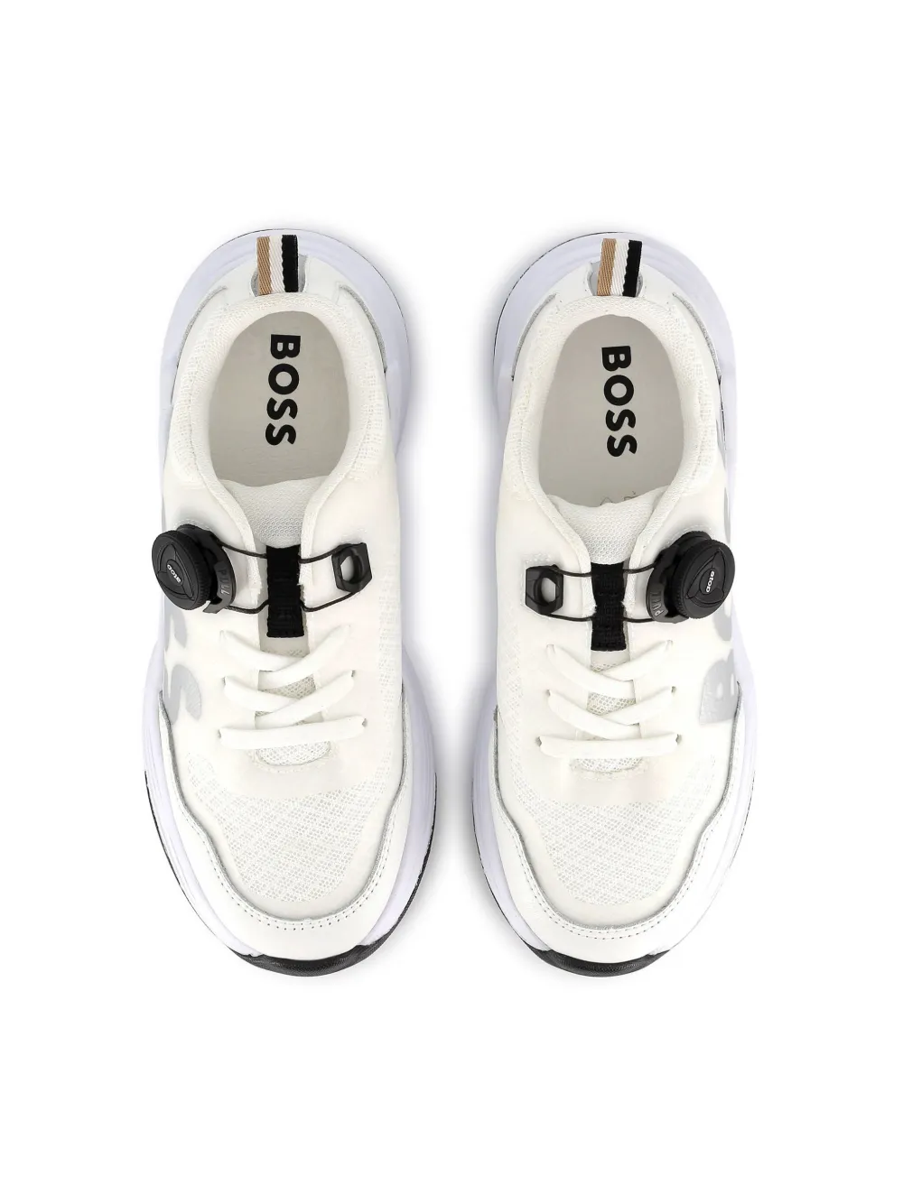 BOSS Kidswear logo-print sneakers White