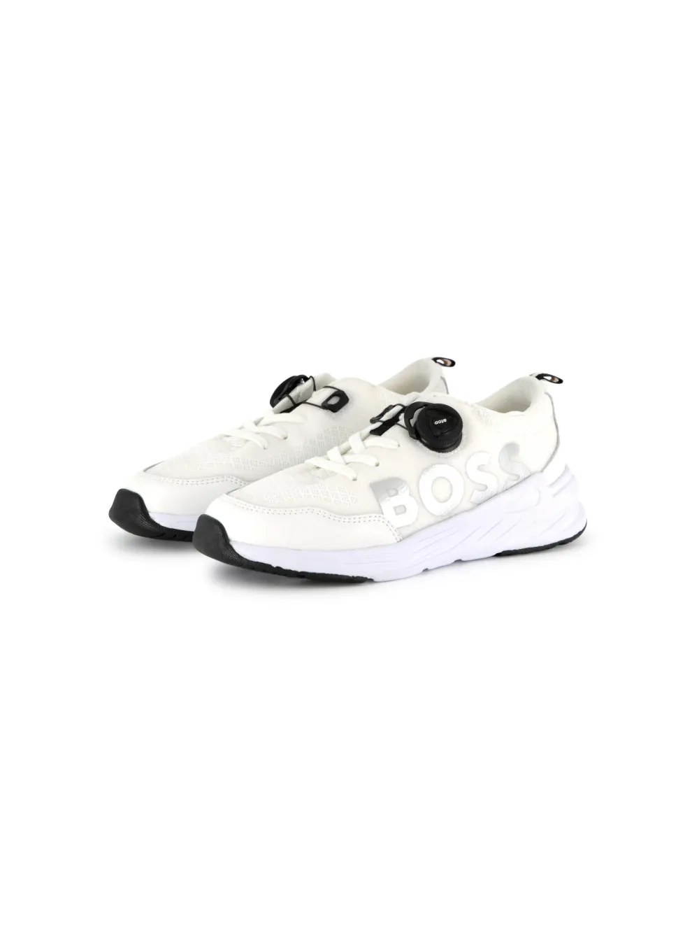 BOSS Kidswear logo-print sneakers White