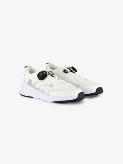 BOSS Kidswear tenis con logo estampado