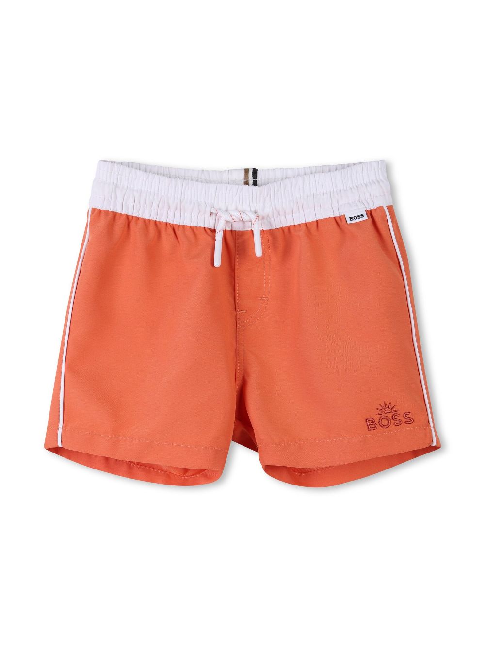 BOSS Kidswear logo swim shorts - Orange