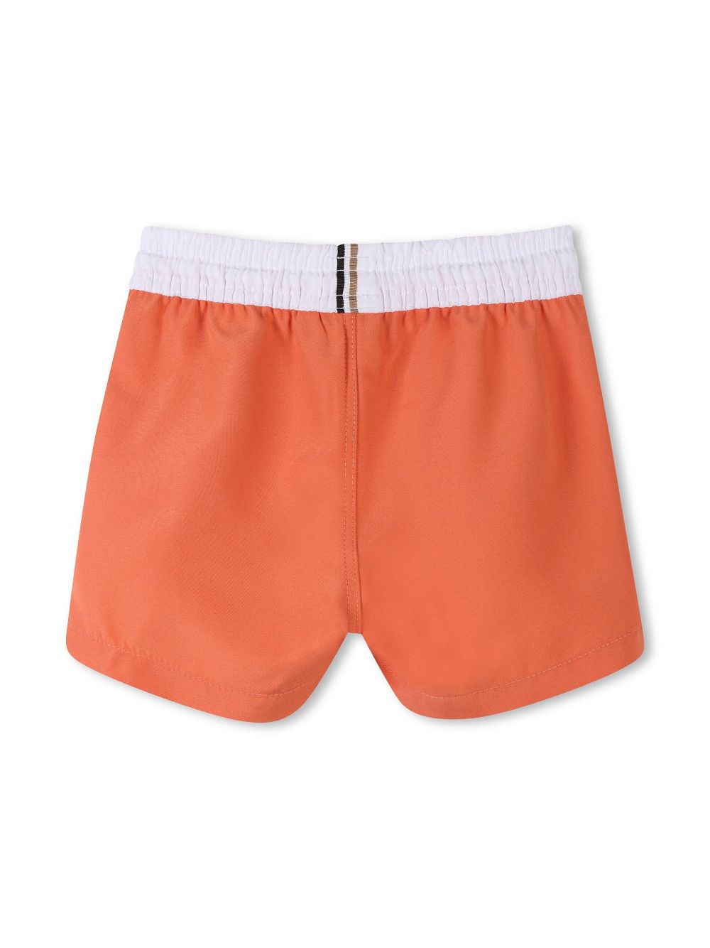 BOSS Kidswear Shorts met logo - Oranje