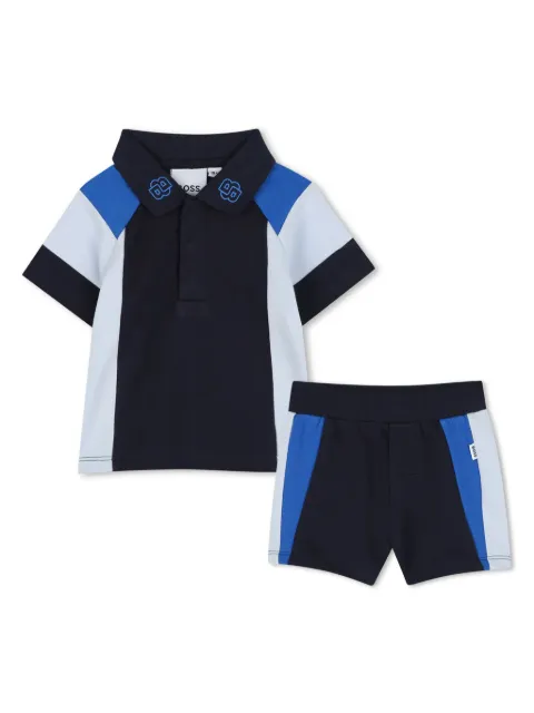 BOSS Kidswear Set aus Poloshirt und Shorts