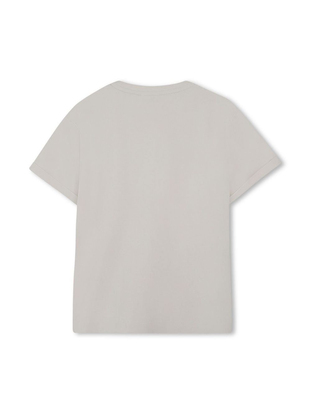 BOSS Kidswear T-shirt met geborduurd logo - Beige