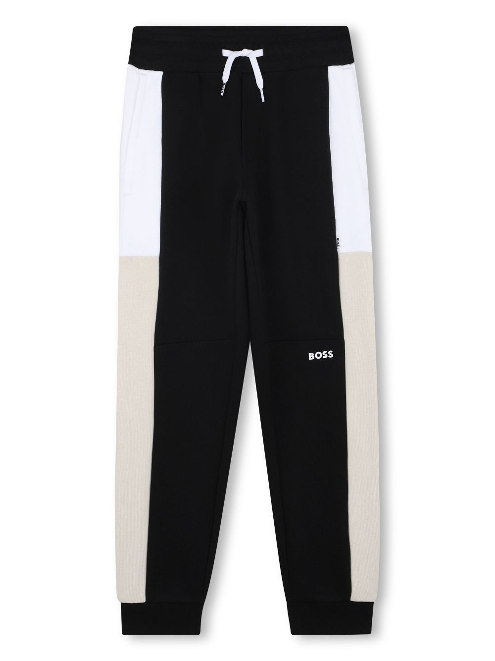 BOSS Kidswear colourblock track pants - Black