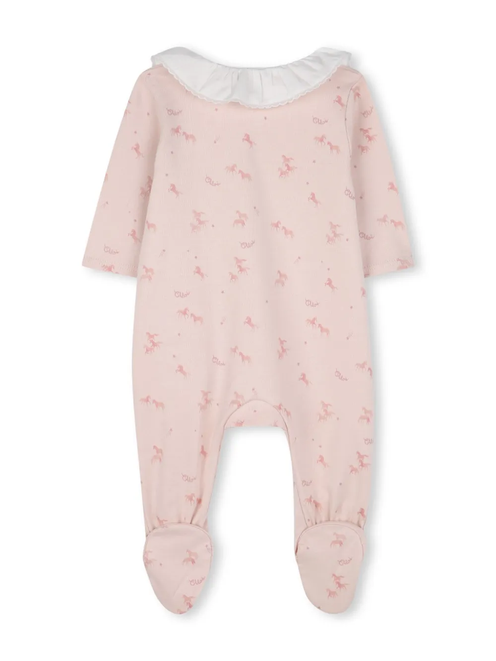 Chloé Kids Pyjama en deken met grafische print Roze