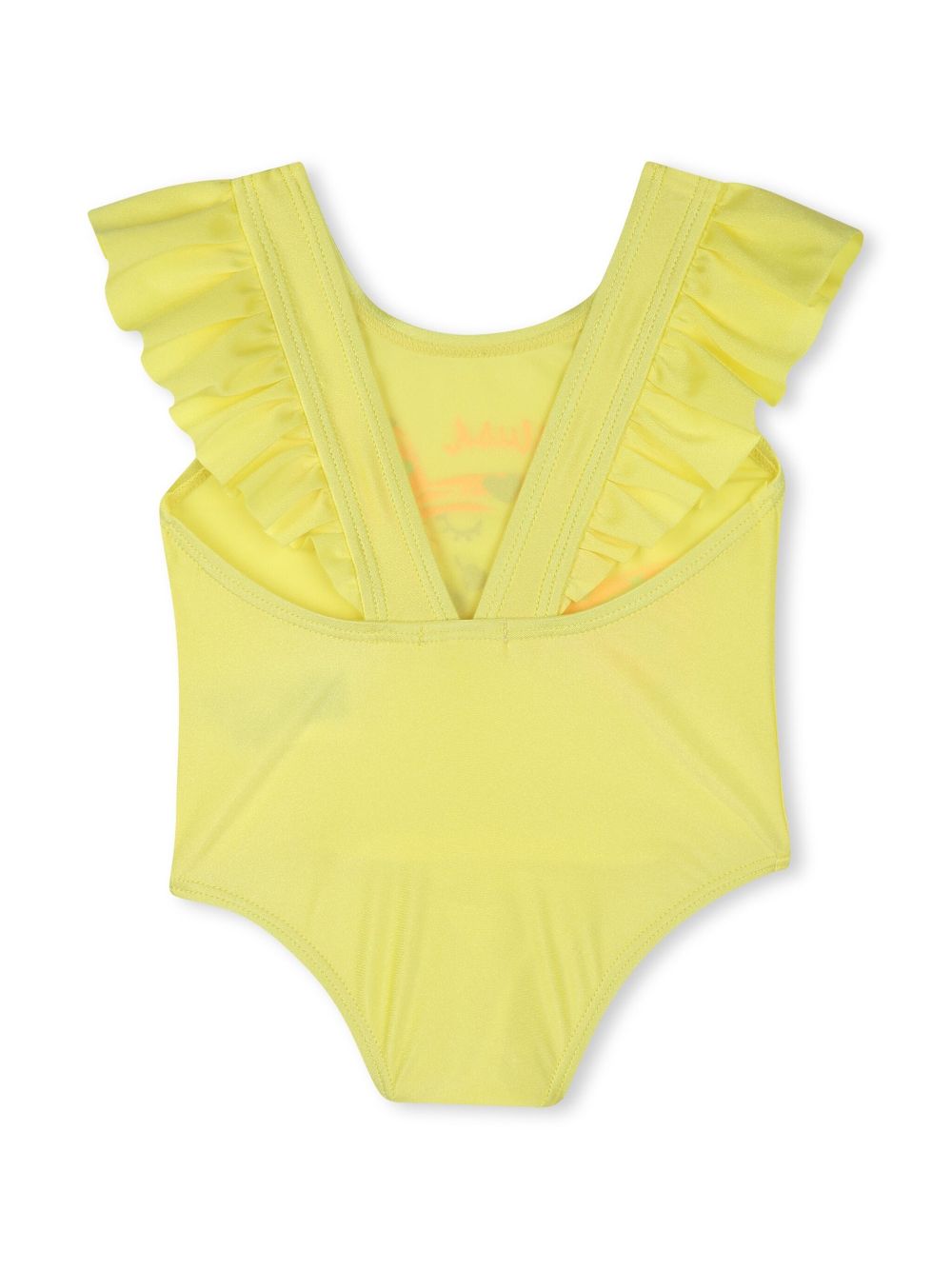 Billieblush ruffled swimsuit - Yellow