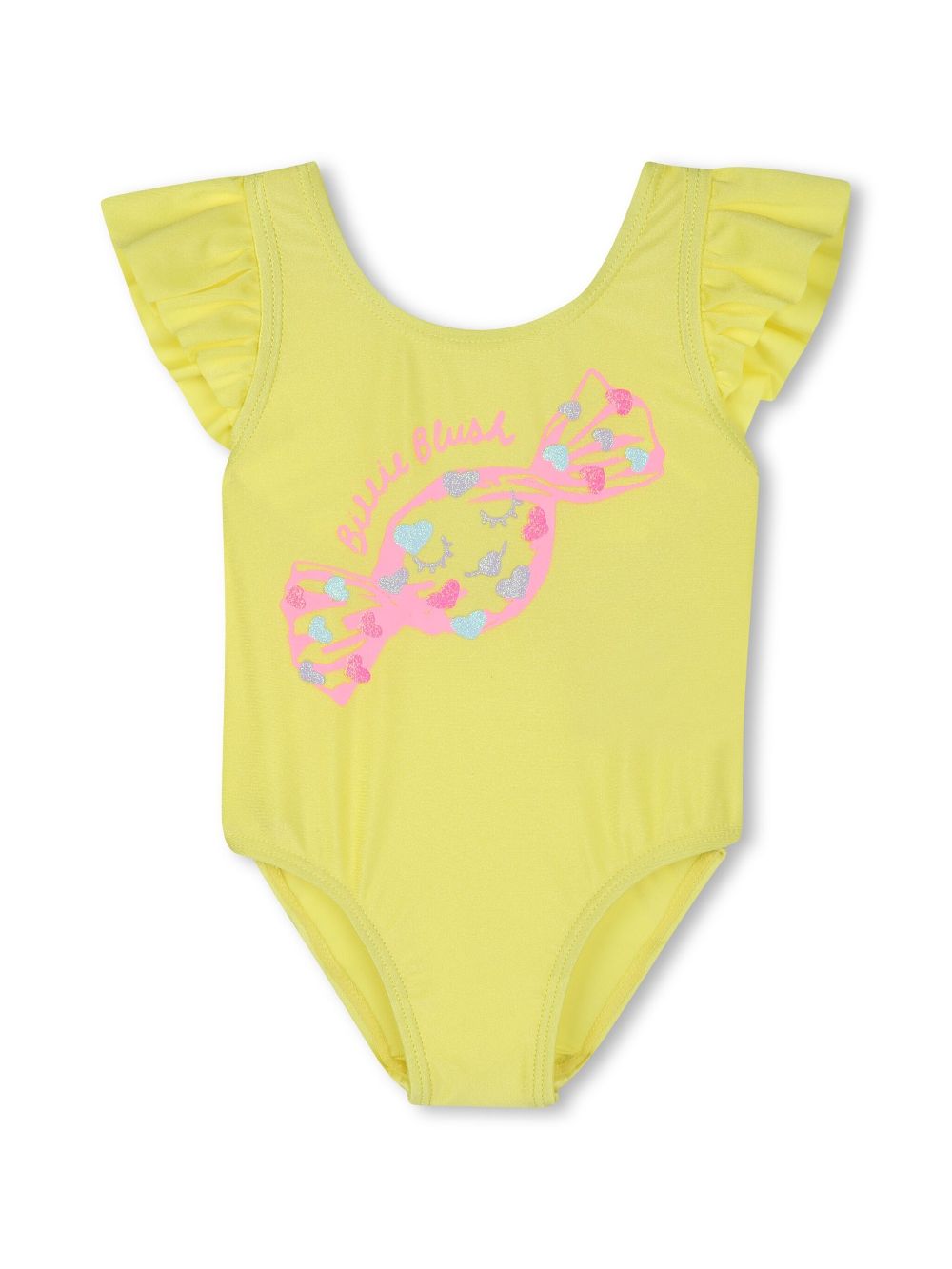 Billieblush ruffled swimsuit - Yellow