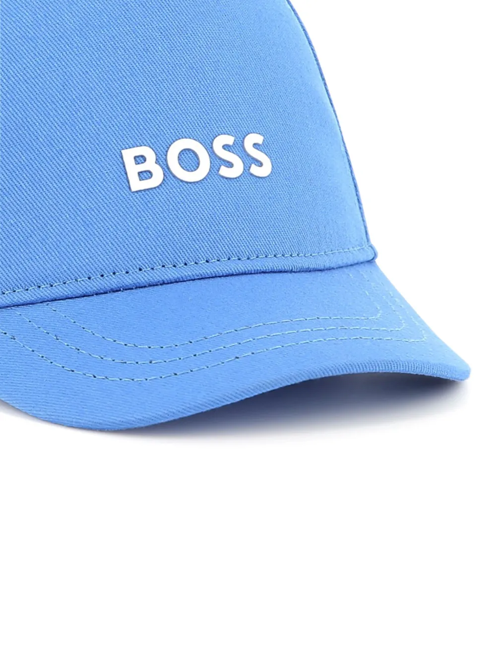 BOSS Kidswear Honkbalpet met logo-applicatie Blauw