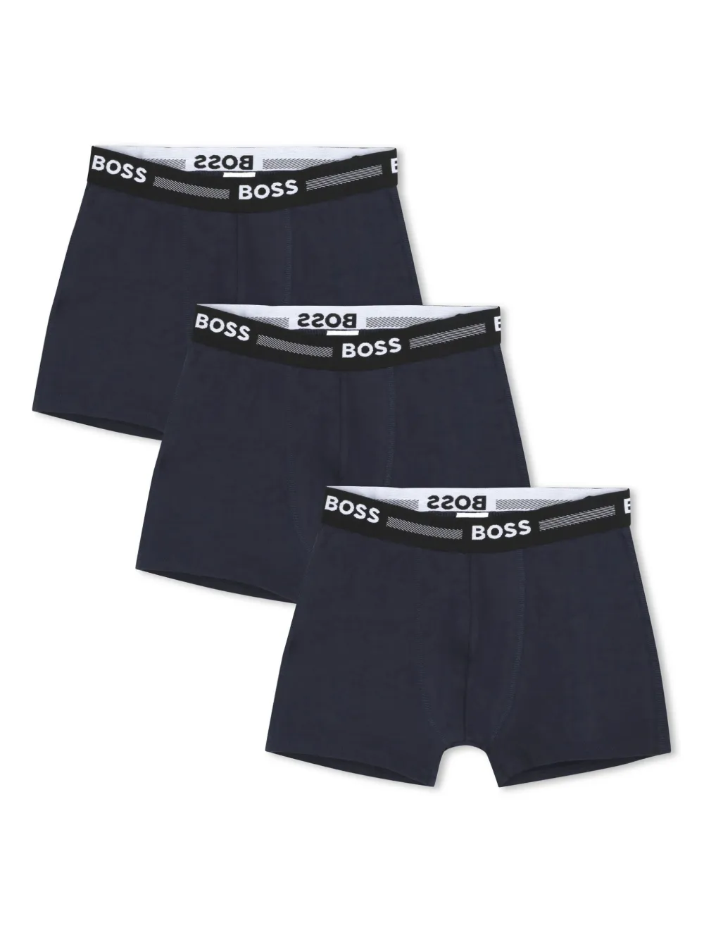 Image 1 of BOSS Kidswear Set aus drei Shorts mit Logo-Bund
