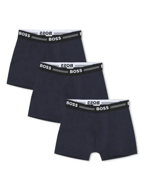 BOSS Kidswear logo-waistband boxers (pack of three)